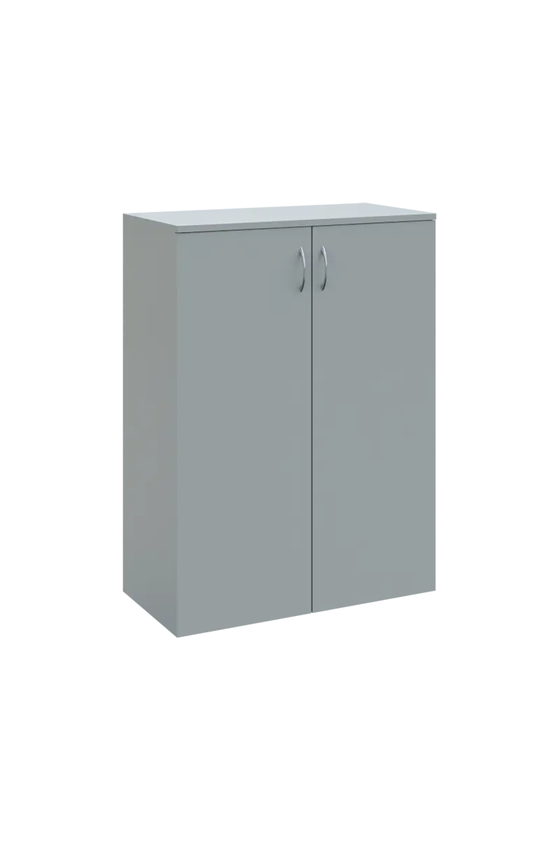 N 3 - 8D kancelářská skříň, 2-dveřová, 1100x800x400, šedá